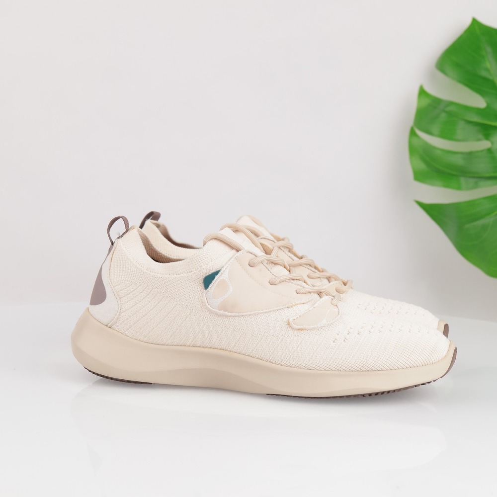 Vessi Womens Everyday Move Sneakers Size 9 Waterproof Beige Knit Lace Up Shoes - Picture 16 of 17